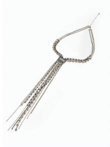 1 件时尚长流苏项链，多层玻璃珠毛衣链，优雅配饰适合女性日常穿着 - 長項鍊 - 查看 4