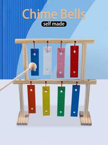 DIY Stringed Musical Instrument Xylophone 8-Tone Bell Percussion Instrument Kit, Science Project Craft, Gift For Friends, Birthday Present - Multicolor - View 2