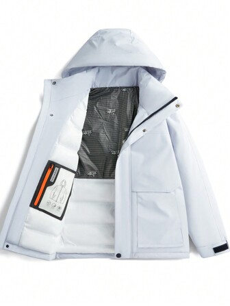 Women's Outdoor Thick Padded Coat, Windproof, Waterproof & Dustproof, Graphene Heat-Retaining Cold-Proof Mountaineering Coat, Winter