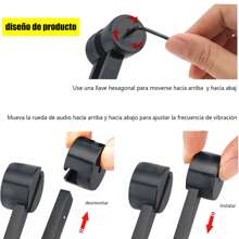 ANTSAY Tuning Fork Kit, 128HZ Bass Tuner Set Including Tuning Fork, Hammer And Tuning Tools. Tuner Reflex Hammer For Ear Picking, Stress Relief. - Black - View 3