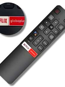 Controle Remoto Para Tv Semp Tcl Smart 4k Android Sk8300 Rc802v