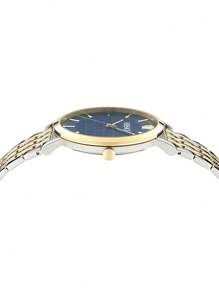 Versace Greca Slim Luxury Watch – 28mm Blue Sunray Dial, Stainless Steel Milanese Mesh Bracelet (VE8Q00424) – Swiss Quartz Dress Watch