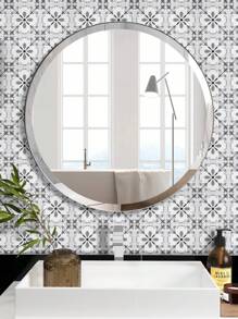Bohemian Vinyl Floor Tile Sticker, Retro Wallpaper Self-Adhesive Bathroom Renovation Decoration, DIY Coarse Film, Removable - FT004 20*20 - View 9