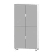 Large Shoe Storage Cabinet With Mirror For Entrance,Living Room Storage Cabinet With 4 Drawers,4 Door Wardrobe Closet With Mirrors For Bedroom,White (31.5"W X 19.7"D X 70.9"H)