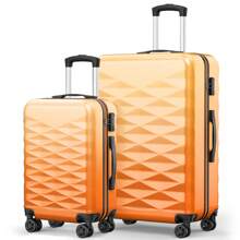 2 件/3 件行李箱套装，ABS+PC 硬壳行李箱旋转轮 TSA 锁，组合家庭旅行手提行李箱套装旅行行李箱行李箱耐用旅行行李防水冬季假期女士旅行必需品行李箱套装行李箱套装 - 彩色 - 查看 17