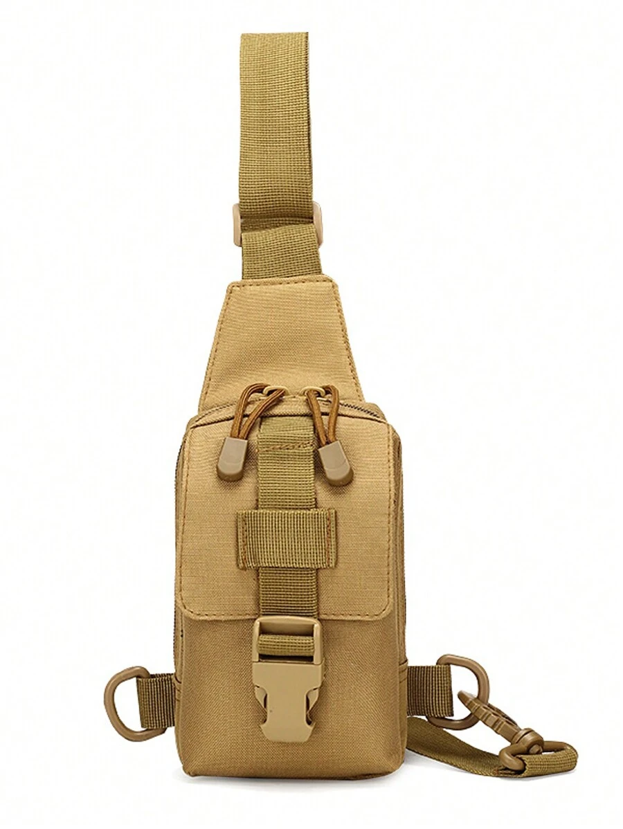 Men's Tactical Sports Crossbody Bag Outdoor Men's Messenger Bag Small - 卡其色 - 查看 1