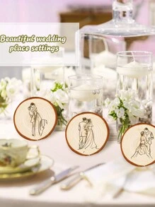 Niedokończone naturalne plastry drewna 3 szt. 2,36-2,76 cala, 3,15-3,94 cala, 4,72-5,51 cala Zestaw do robótek ręcznych z drewna Koła Rzemiosło Ozdoby świąteczne Rustykalna dekoracja ślubna Rzemiosło DIY z korą do rzemiosła