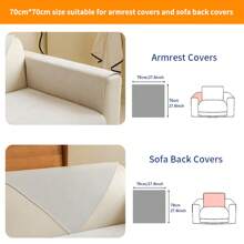 1pc Solid Color Waterproof Sofa Cover, Non-Slip, Pet-Friendly, Simple Style, Non-Sticky, Suitable For Bedroom, Living Room, Office Home Decor, Fits Single, Loveseat, 3-Seater, 4-Seater And Sectional Sofas