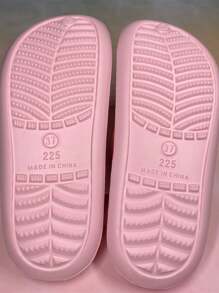 New 2025 Summer Lightweight Women Hollow Slip-On Sandals With Cake & Ice Cream Cartoon Pattern, Breathable Casual Beach Slides With Removable Flower Decor, DIY Combination (Size Runs Small, Please Order 1 Or 2 Sizes Up)