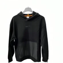 Puma 加絨保暖休閒寬鬆衛衣連帽針織套頭衫 - 黑色 - 查看 7