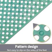 Non-Slip Bath Mat For Tub With Drain Holes And Suction Cups - Ideal For Everyone - Machine Washable Bathtub Mat Home Bathroom Decor Bath Rug Floor Carpet Outdoor Rug Door Mat Fall Decor Bathroom Accessories Back To School Entryway Decor - Multicolor - View 8
