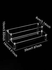 1 件亚克力化妆品收纳盒，多层展示架，适用于香水、护肤品、化妆品、浴室、卧室、家居装饰，坚固的梯形设计 - 彩色 - 查看 13