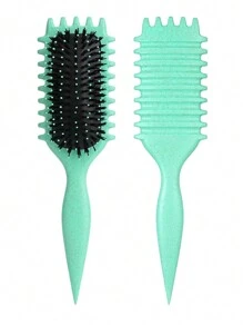 Hair brushes-EU+UK 2025新款卷发造型梳 - 男女通用防毛躁顺滑卷发梳，不拉扯头发，轻松打造完美卷发和波浪。适用于理发店、美容院、返校季、旅行度假等场合。女士美发配件，包括梳子、直发梳、木梳、卷发梳等。美发造型工具，适用于发型设计、美发、梳子、梳子套装、卷发梳、直发梳、女士梳子、美发配件、理发店等。 - 彩色 - 查看 10