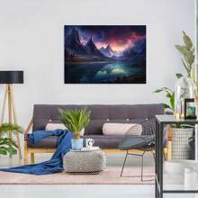 Puzzle de 500/1000 piezas con paisaje fantástico y vista nocturna - Montañas que brillan de manera onírica, un desafío de alta dificultad para entusiastas de los puzzles, una opción de regalo perfecta para cumpleaños, fiestas y decoración del hogar - multicolor - Ver 3