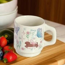 1 chiếc cốc cà phê bằng gốm họa tiết bướm nhiều màu sắc nguyên bản, cốc gốm đa năng 11oz, lý tưởng để đựng nước trái cây, sữa, cà phê - Quà tặng sinh nhật và ngày lễ hoàn hảo cho gia đình, quà tặng cho anh ấy, cốc vui nhộn, thích hợp làm cốc cà phê trà chiều tại văn phòng, thích hợp làm cốc sữa ăn sáng tại nhà, cốc đựng đồ uống lạnh, cốc, cốc nước, cốc trà sữa, chất liệu gốm có thể tái sử dụng, cũng thích hợp làm quà tặng sáng tạo cho bữa tiệc. - Nhiều màu - Xem 11