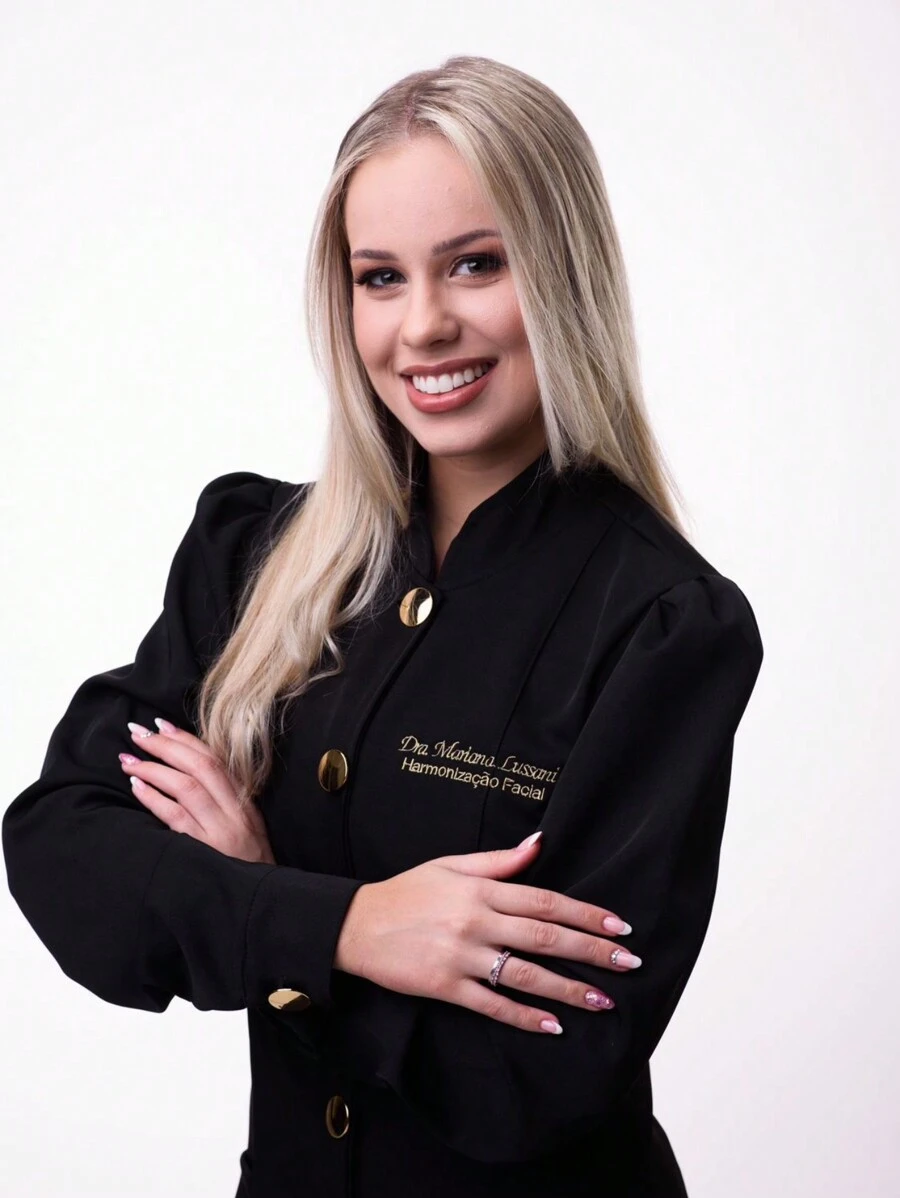Button-Down Lab Coat - Elisa Model - Black - View 1