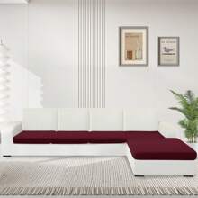 YSTYLE 彈性沙發座椅套、沙發坐墊套、沙發座椅套、通用沙發坐墊套、沙發坐墊套 - 酒紅色 - 查看 2