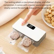 RAF Seladora Portátil, Máquina de Selagem Automática Recarregável Portátil, Adequada para Preservação de Alimentos Secos e Úmidos e Selagem de Sacos de Petiscos, Pode Ser Usada em Máquina de Selagem ao Ar Livre. Eletrodomésticos de Cozinha