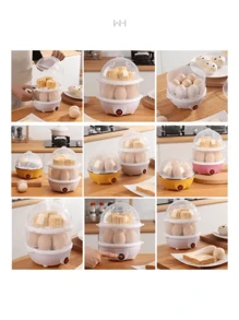 Máquina Hervidor Cocedor De Huevos Vapor Huevos Eléctrica - Multicolor - Ver 6