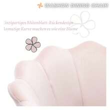 WAHSON OFFICE CHAIRS 1PC Wahson Velvet Swivel Office Chair Height Adjustable Desk Chair For Bedroom/Dressing Table (White) - Baby Pink - View 4