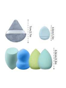 18pcs Professional Makeup Sponge And Puff Kit, Dry & Wet Dual Use, Non-Absorbing, Convenient & Durable Makeup Sponge Set - Multicolor - View 7