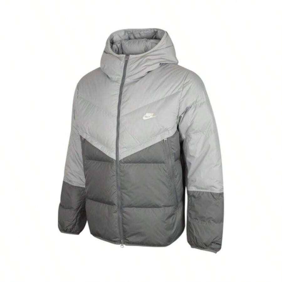 Nike Sportswear Storm-FIT Windrunner Men's Hooded Zip-Up Water-Resistant Insulated Jacket, Smoke Gray, DV1132-077 - Grey - View 1