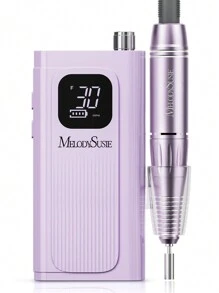 MelodySusie SC300F Professional Nail Drill Kit, 30000RPM Cordless Electric Nail File With LCD Display, Rechargeable 4000mAh Battery, Low Noise, Pink Nail Efile For Acrylic & Gel Nails, Manicure Pedicure, Salon & Home Use, Y2K Nails ShineYourWay,Christmas Gifts