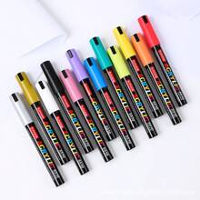60 Colors Acrylic Marker Pens Set, Dual Tip Broad/Fine Point, Water-Based Paint, For Art, Painting, Ceramic, Graffiti