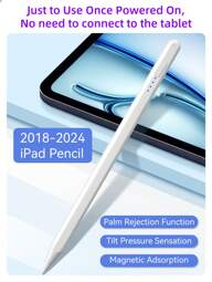 2024年 iPad Air 11、Air 13、M2、Pro 13、11、M4、第5/6/7/8/9/10世代 iPad Air 3/4/5、Mini 5/6対応 タブレット接続不要 スタイラスペン、誤タッチ防止機能付き