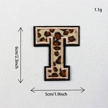 (A-Z) Leopard Letter Patches On Chenille Iron, Alphabet Patches On Alphabet Embroidered Clothing, Dresses, Hats, Jeans, Shoe Bags, DIY Supplies, Leopard,Grandma Mother's Day Gift,Mother's Day