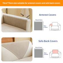 1pc Solid Color Waterproof Sofa Cover, Non-Slip, Pet-Friendly, Simple Style, Non-Sticky, Suitable For Bedroom, Living Room, Office Home Decor, Fits Single, Loveseat, 3-Seater, 4-Seater And Sectional Sofas