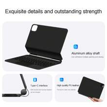 Keyboard Case For IPad Pro 12.9 Inch 6th 5th 4th 3rd Generation 2018-2024 (M2) Air 13" Magnetic Magic Keyboards Folio Cover With Multi-Touch Backlight Trackpad Wireless Tablet - màu đen - Xem 8