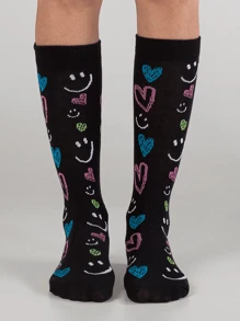 Winston Kit 4 Pairs Of Women's Knee-High Socks With Fun Prints - Pink - View 8
