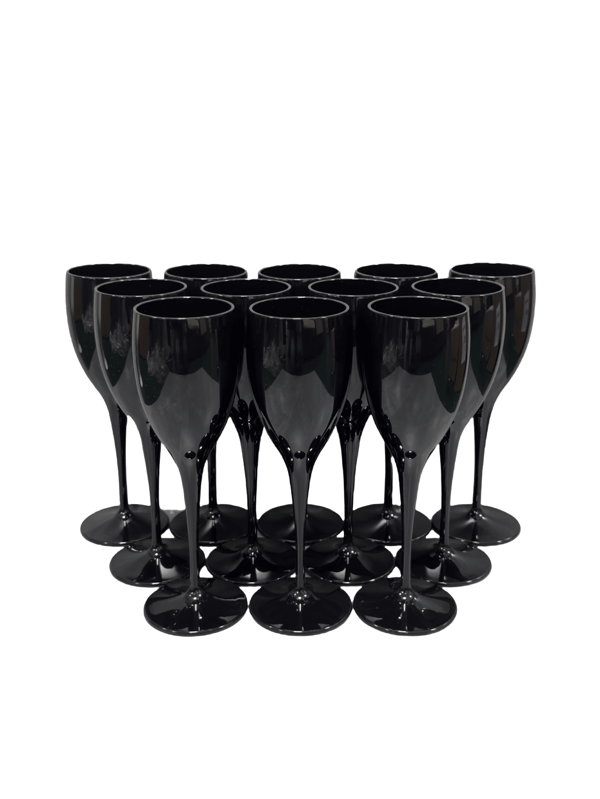 2/6/12/24pcs - 175ml High Stem Champagne Glasses, Party, Wedding, Celebration, Birthday Event Decorative Plastic Champagne Flute, Elegant Stemware, Reusable Gift For Friends, Family, Loved Ones, For Outdoor, Camping, Gift For Father