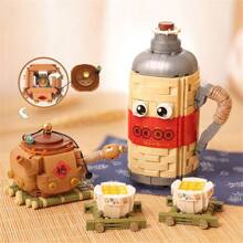 LOZ 中华饮食文化积木迷你套装，红膏大闸蟹，小龙虾，煮茶积木玩具，适合儿童和成人，适合男孩和女孩的创意礼物，生日礼物，圣诞礼物，家居装饰，桌面摆件，男孩玩具，儿童玩具，儿童玩具，女孩玩具 - 紅色 - 查看 12