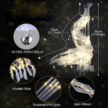 30 Pcs, LED Luminous Fairy Wand - Luminous Ribbon, Wedding Bell Decoration, Suitable For New Year Party Decoration, Wedding Decoration, New Year, Carnival, Concert, Birthday, Holiday Party Package - trắng - Xem 6