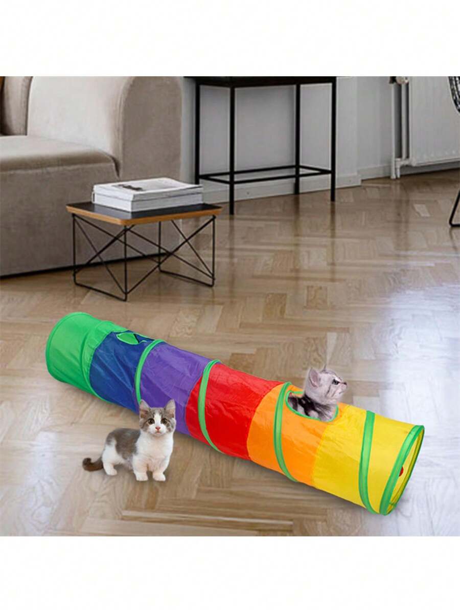 Cat Popp Uppp Zelt - Faltbarer Katzen Würfel Tunnel 40x40x40cm Mit 3 Öffnungen