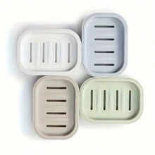 Porte-savon en plastique, boîte à savon, porte-savon à double couche pour la douche, la salle de bain ou la cuisine, étui à savon de voyage portable, décoration de salle de bain d'été