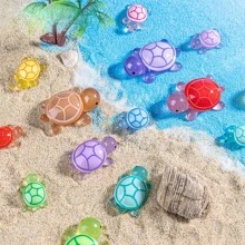 50 pezzi di minuscole tartarughe luminescenti, decorazioni da tavolo, accessori da appendere, decorazioni per case di bambole o micro-paesaggi, elementi decorativi carini e piccoli