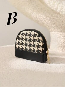 Classic Exterior Practical Interior Fashionable High-End Zipper Short Small Wallet Key Card Holder Bag Gifts For Women Wallet Mini Wallet Purse Wallet Coin Wallet - Multicolor - View 6