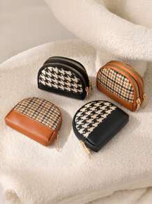 Classic Exterior Practical Interior Fashionable High-End Zipper Short Small Wallet Key Card Holder Bag Gifts For Women Wallet Mini Wallet Purse Wallet Coin Wallet - Multicolor - View 3