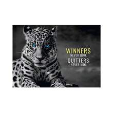 1pc Wall Arts Posters Modern Quotes Animals Inspirational Phrases Poster Printing Inspirational Words Wall Art Canvas Painting Tiger Lion Leopard Eagle Office Decoration Home Decoration Canvas Art, Frameless - Multicolor - View 47