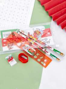 Set de 5 piezas de artículos de papelería, con temas lindos de dinosaurio/jardín animal/animal marino, ideal para regalos de Año Nuevo, Navidad, cumpleaños, regreso a la escuela, recompensas escolares/de jardín de infantes, suministros escolares