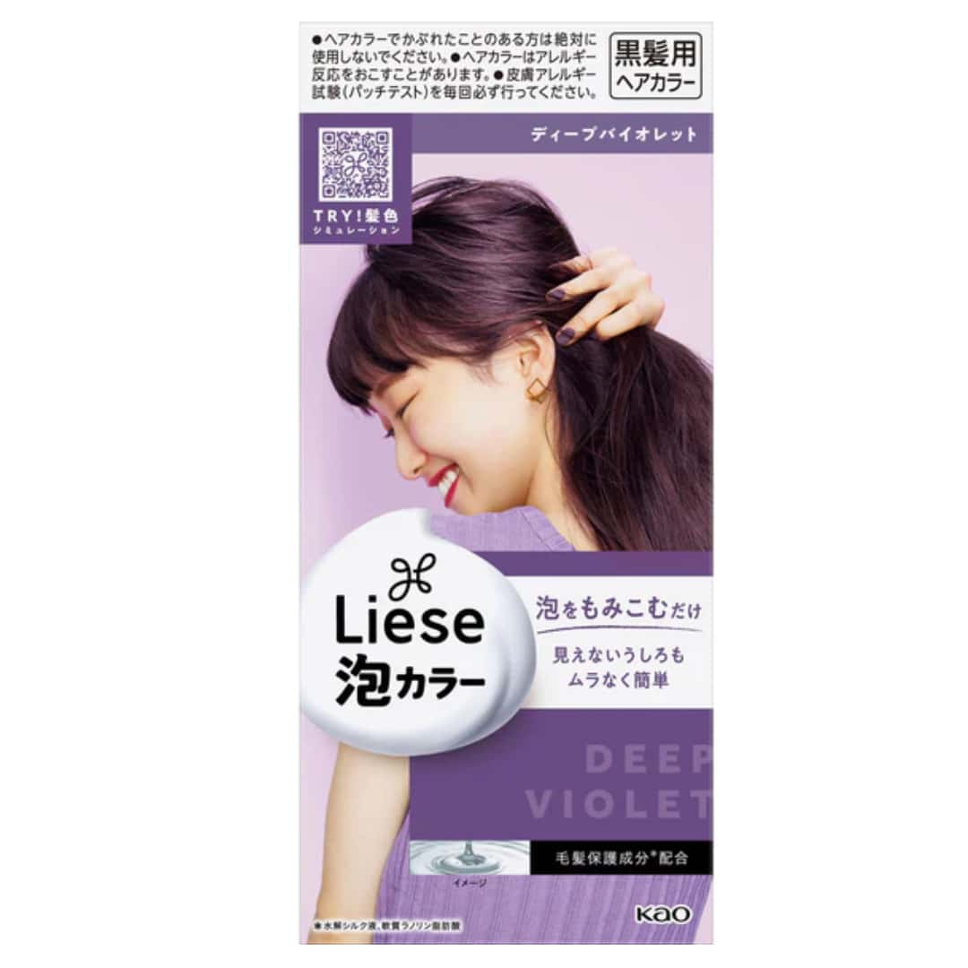 Kao Liese Prettia Creamy Bubble Color Hair Dye 1pc (Choose Your Color) - Deep Violet - View 1