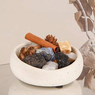 1 包（5 件）新鲜干植物装饰香薰石，肉桂香薰扩散器，适用于家庭、室内、卧室、办公室，适用于 DIY 工艺品、蜡烛制作、肥皂装饰、所有季节、所有场合的最佳礼物