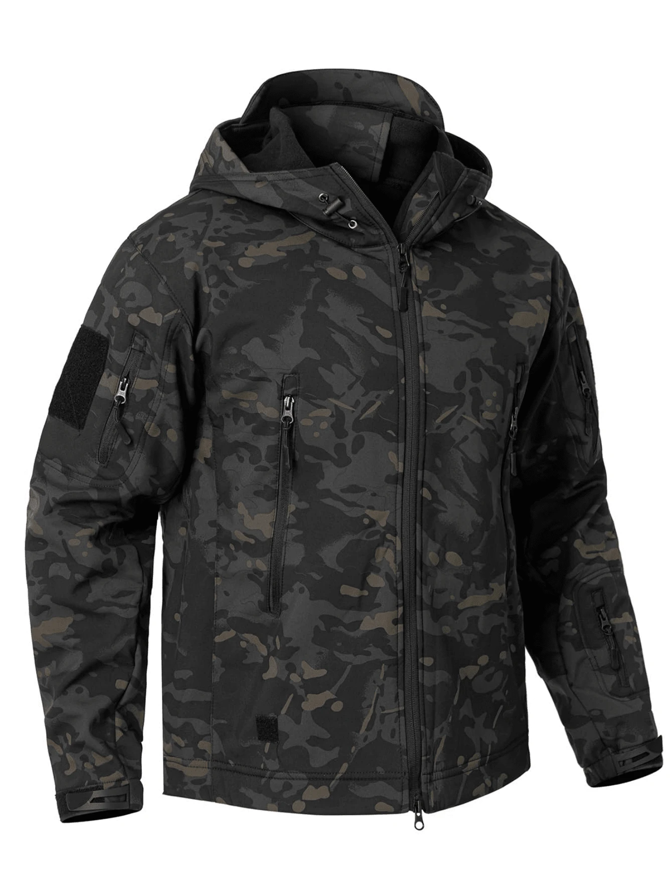 Men's Tactical Hooded Jacket, Waterproof, Windproof, Autumn And Winter Coat - Multicolor - View 1