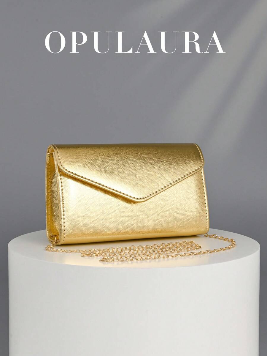 OpulAura Women's Evening Bag, Formal Clutch Purse For Wedding, Cocktail Party, Glittering Minimalist Design, Elegant Flap Mini Banquet Bag Suitable For Teenagers, Women, Socialites, Career Women To Use For Wedding, Bridesmaid, Party, Christmas, Halloween Ball, Birthday Gift, Attending Gala, Work Events