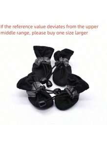 4pcs/Set Waterproof Pet Dog Shoes Chihuahua Anti-Slip Rain Boots Footwear For Small Cats Dogs Puppy Dog Pet Booties