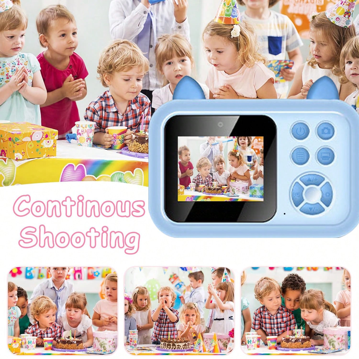 Appareil Photo Instantané Pour Enfants Dhapy 48 MP Avec Impression - Écran 2 Pouces - Vidéo 1080P - Carte TF 32G - Cadeau Pour 3-12 Ans (Violet)