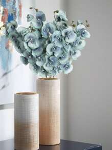 1/3/5/8 buc buchet de flori de orhidee din mătase artificială, decor de plante artificiale pentru cameră, piesă centrală de toamnă, buchet de mireasă, decorațiuni de nuntă, material pentru coroane DIY, petrecere de ziua de naștere, casă, sufragerie, vază, grădină în aer liber, Ziua Îndrăgostiților, cadou de Anul Nou - albastru deschis - Vizualizare 6